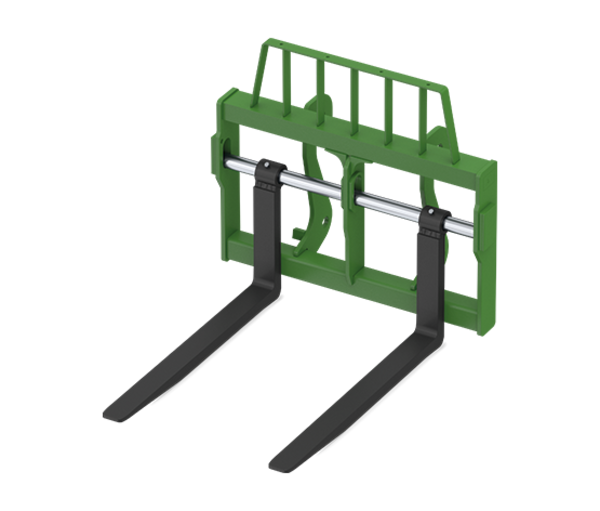 Floating fork carriage front
